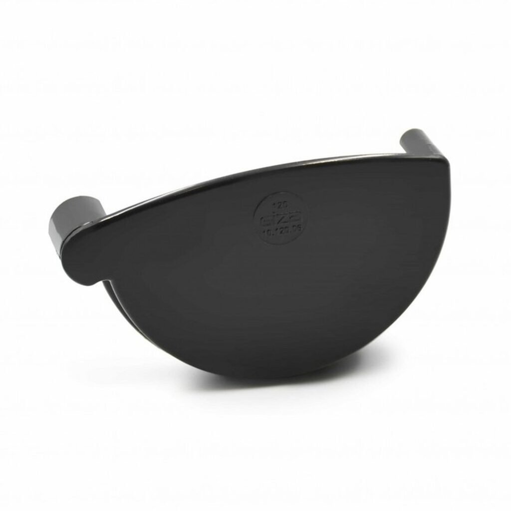 Заглушка ринви ліва антрацитова 120мм GIZA