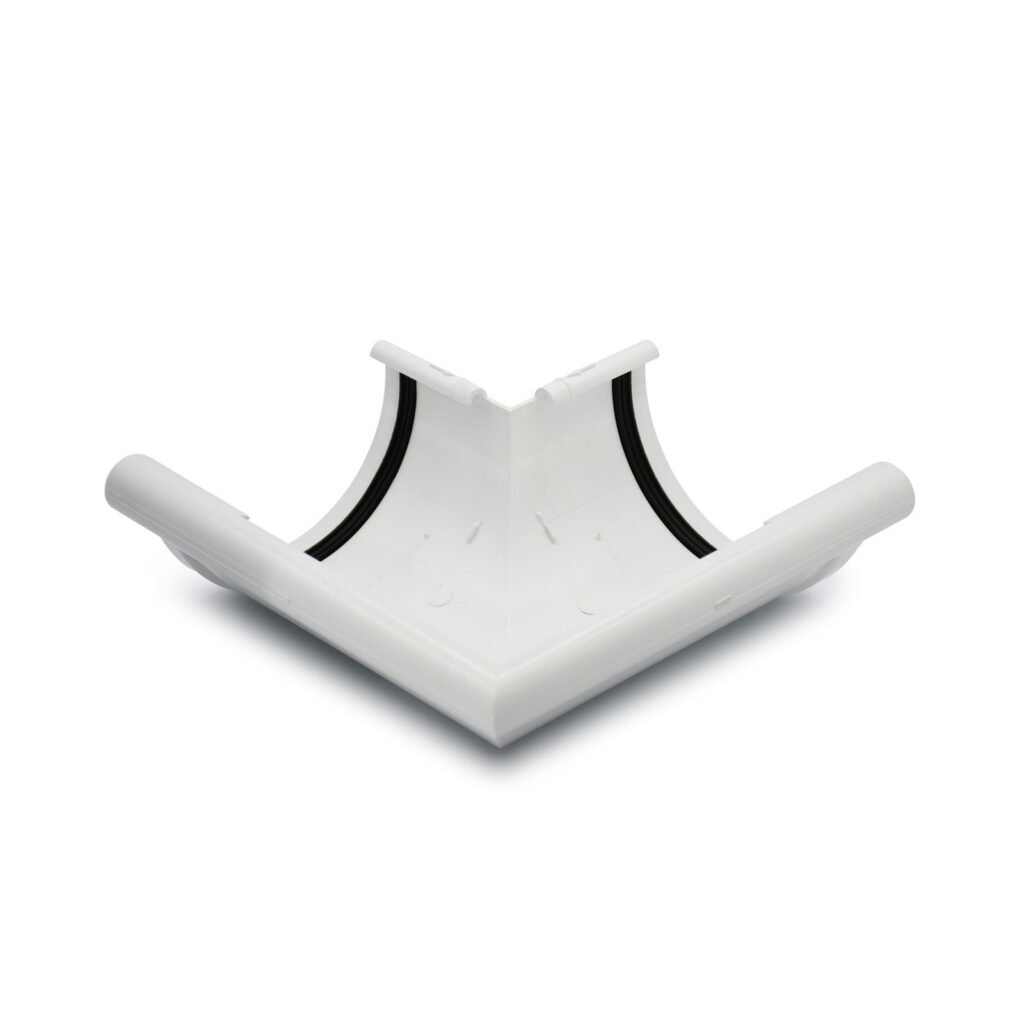 Кут ринви зовнішній 90° GIZA білий 120мм