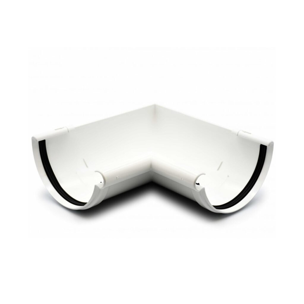 Кут ринви внутрішній 90° GIZA білий 120мм