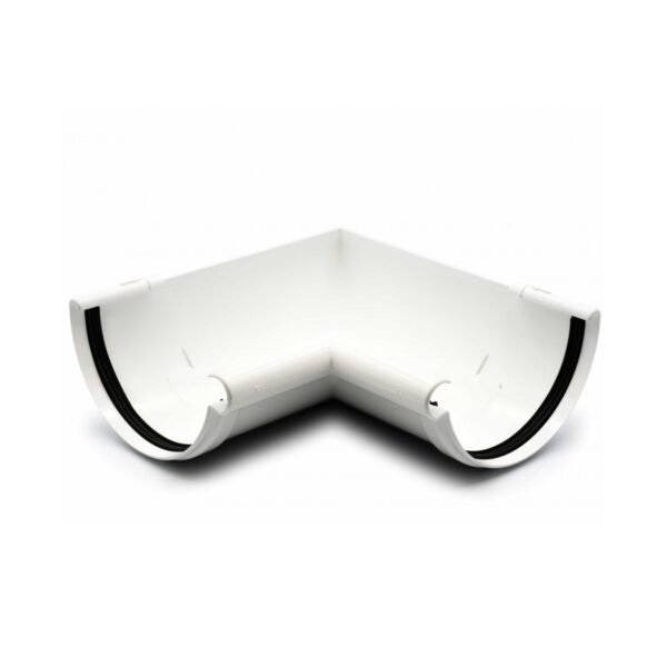 Кут ринви внутрішній 90° GIZA білий 120мм