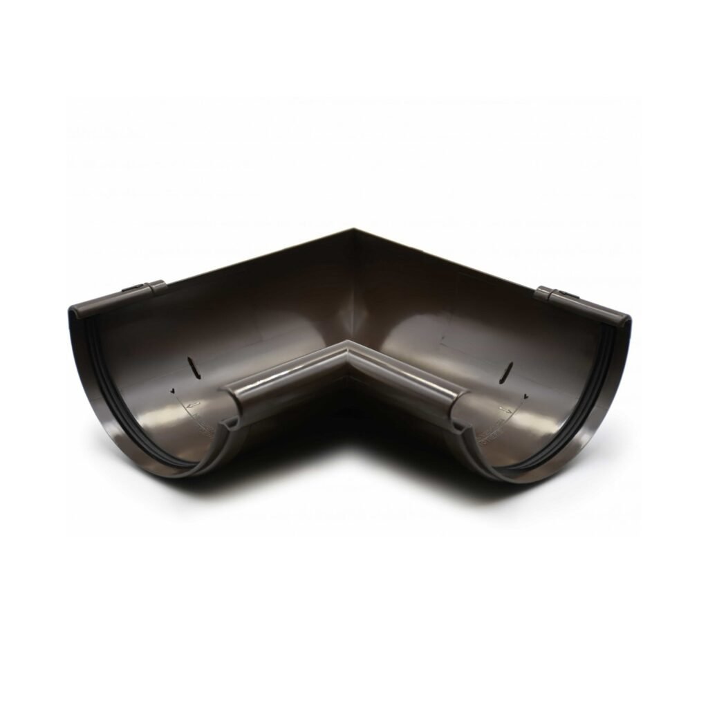 Кут ринви внутрішній 90° темно-коричневий 120мм GIZA