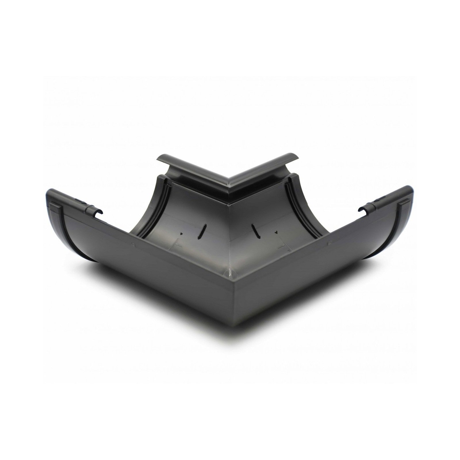 Кут ринви внутрішній 90° антрацитовий 120мм GIZA Кут ринви внутрішній 90° антрацитовий 120мм GIZA