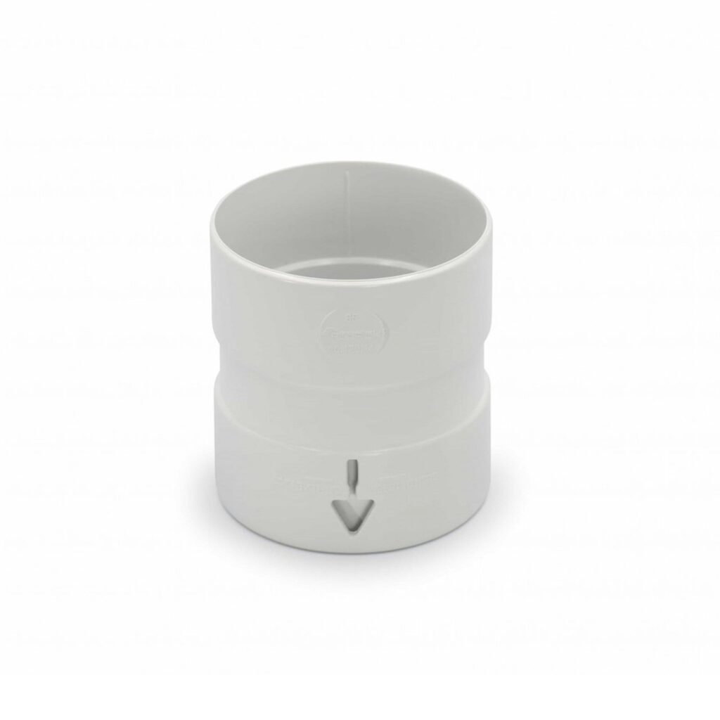 Муфта труби GIZA бІла 85мм