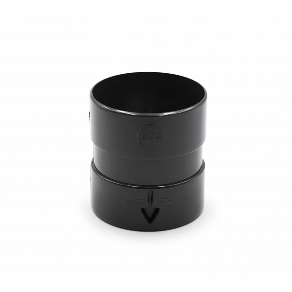 Муфта труби антрацитова 85мм GIZA