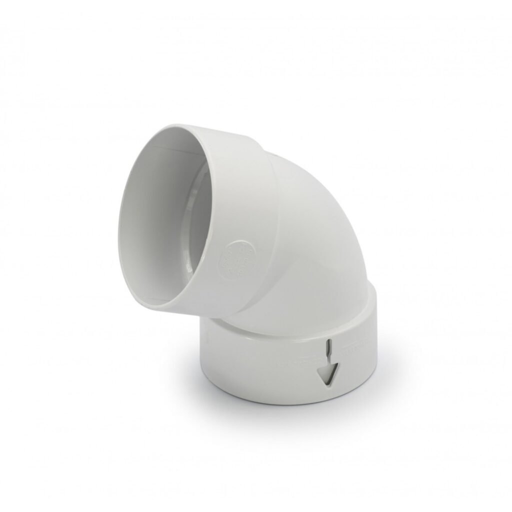 Відвід труби 67° GIZA білий 85мм