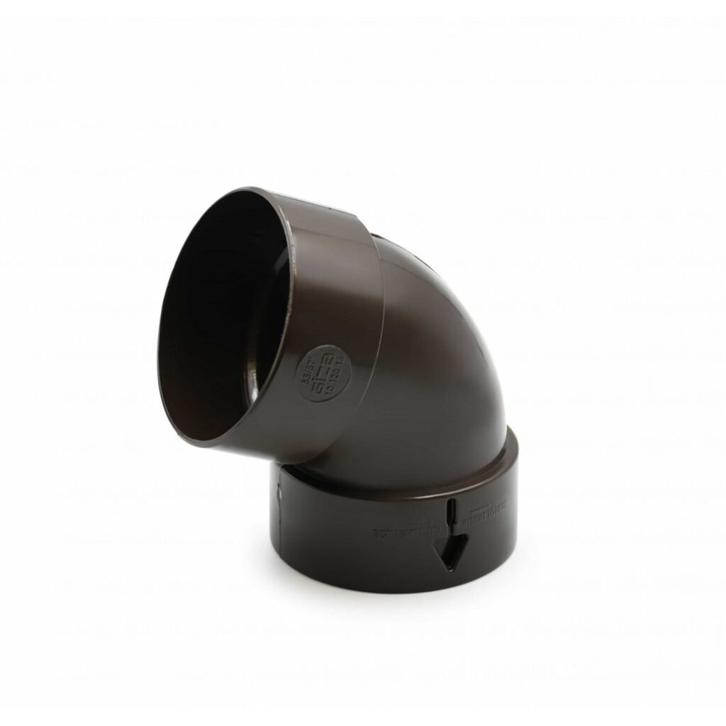 Відвід труби 67° темно-коричневий 85мм GIZA