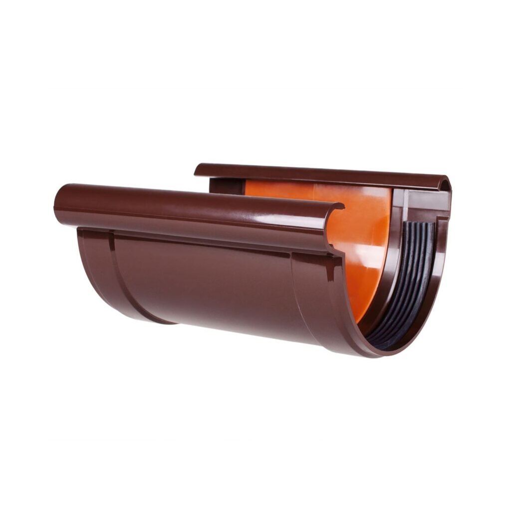 З`єднувач ринви Profil 130 коричневий