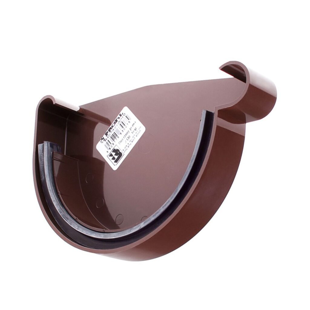 Заглушка ринви Profil права Р 90 коричнева