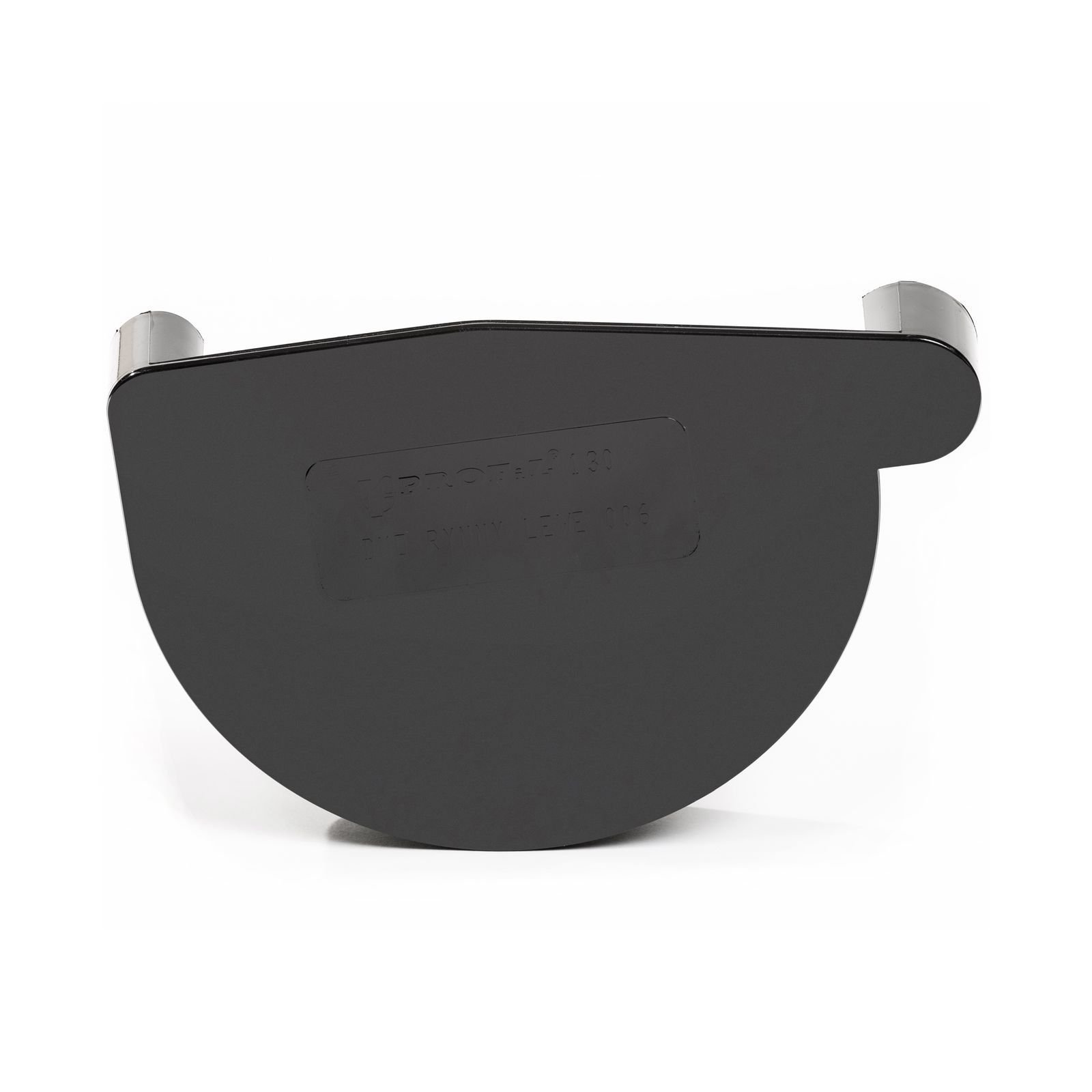 Заглушка ринви Profil ліва L 130 чорна Заглушка ринви Profil ліва L 130 чорна