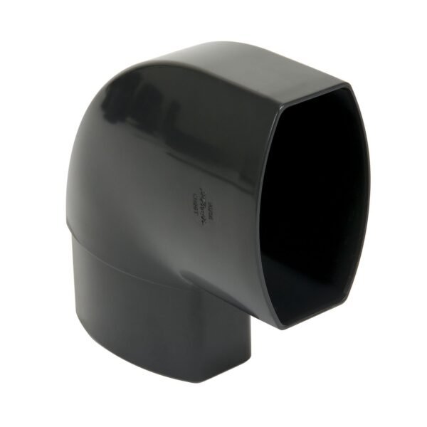 Відвід 90 по площині стіни D 90-56, темно сірий, Система Nicoll Ovation® 28