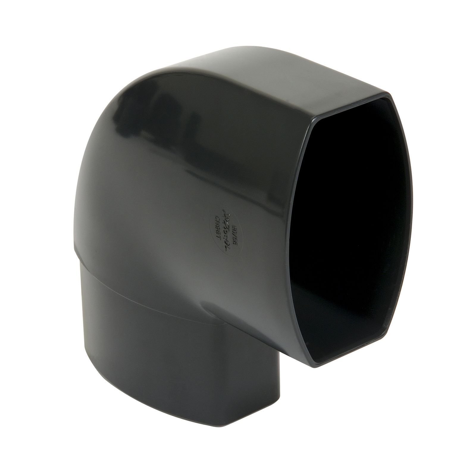 Відвід 90 по площині стіни D 90-56, темно сірий, Система Nicoll Ovation® 28 Відвід 90 по площині стіни D 90-56, темно сірий, Система Nicoll Ovation® 28