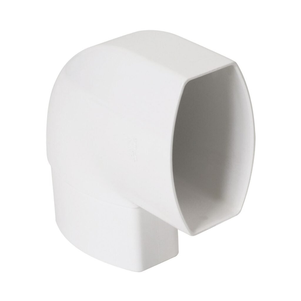 Відвід 90 по площині стіни D 90-56, білий, Система Nicoll Ovation® 28