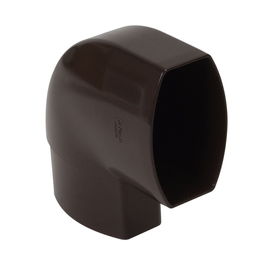 Відвід 90 по площині стіни D 90-56, коричневий, Система Nicoll Ovation® 28