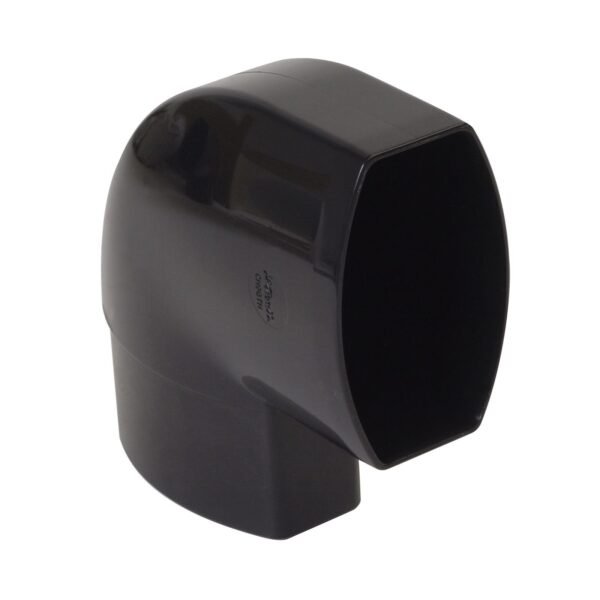 Відвід 90 по площині стіни D 90-56, чорний, Система Nicoll Ovation® 28