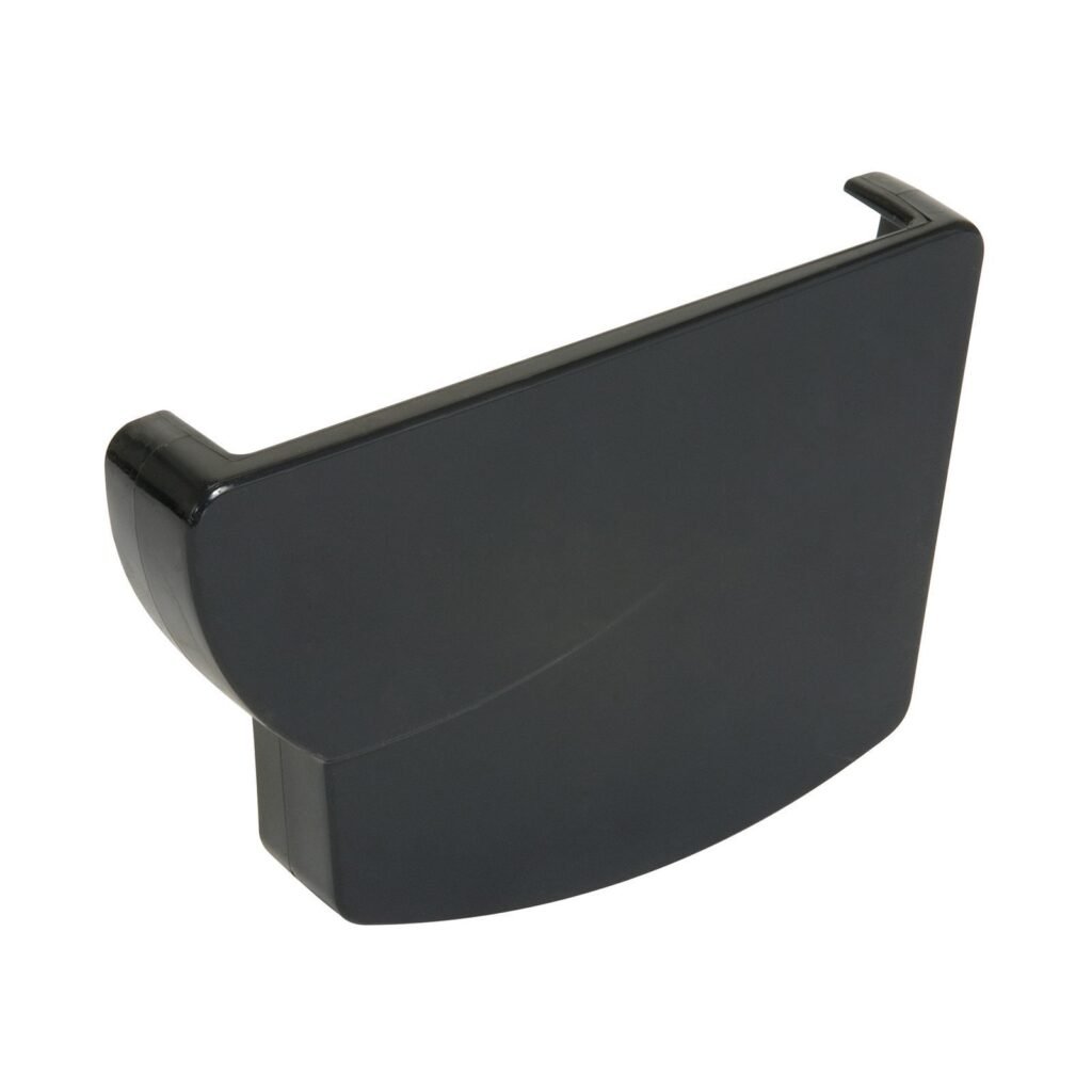 Заглушка жолоба права тип 28, темно сіра, Система Nicoll Ovation® 28