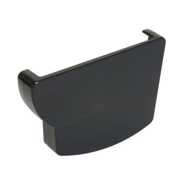 Заглушка жолоба права тип 28, темно сіра, Система Nicoll Ovation® 28