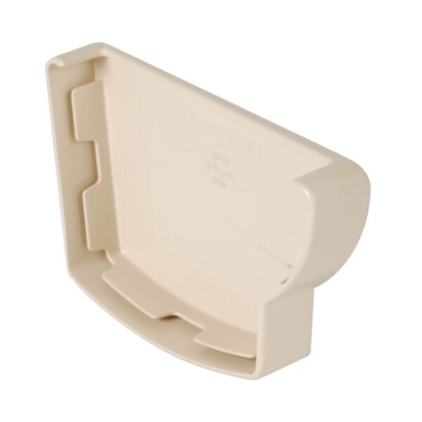 Заглушка жолоба права тип 28, бежева, Система Nicoll Ovation® 28