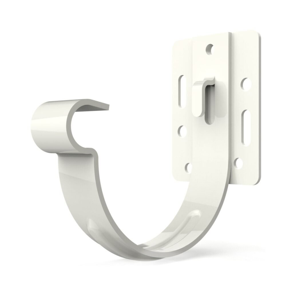 Кронштейн ринви сталевий 90 білий (короткий)