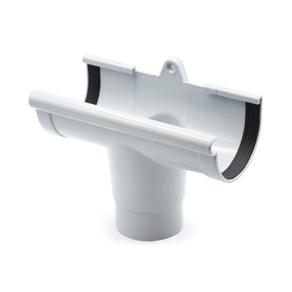 Лійка ринви сіра 90мм RainWay