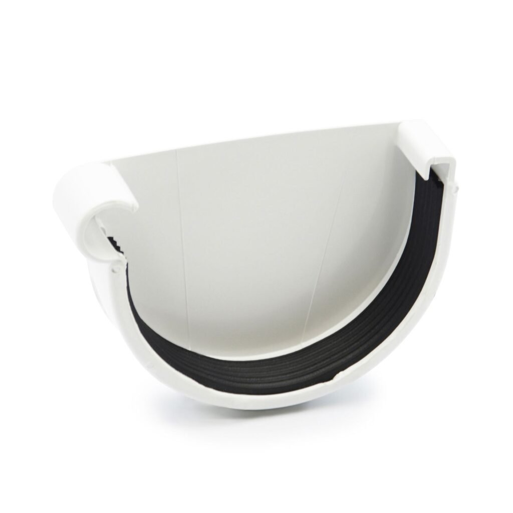 Заглушка ринви ліва біла 90мм RainWay