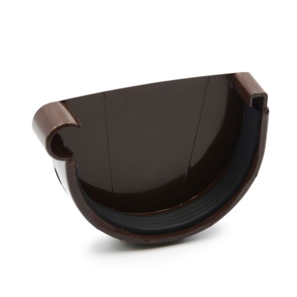 Заглушка ринви ліва коричнева 90мм RainWay