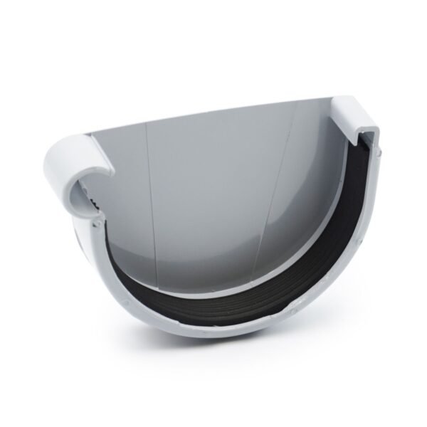 Заглушка ринви ліва сіра 90мм RainWay