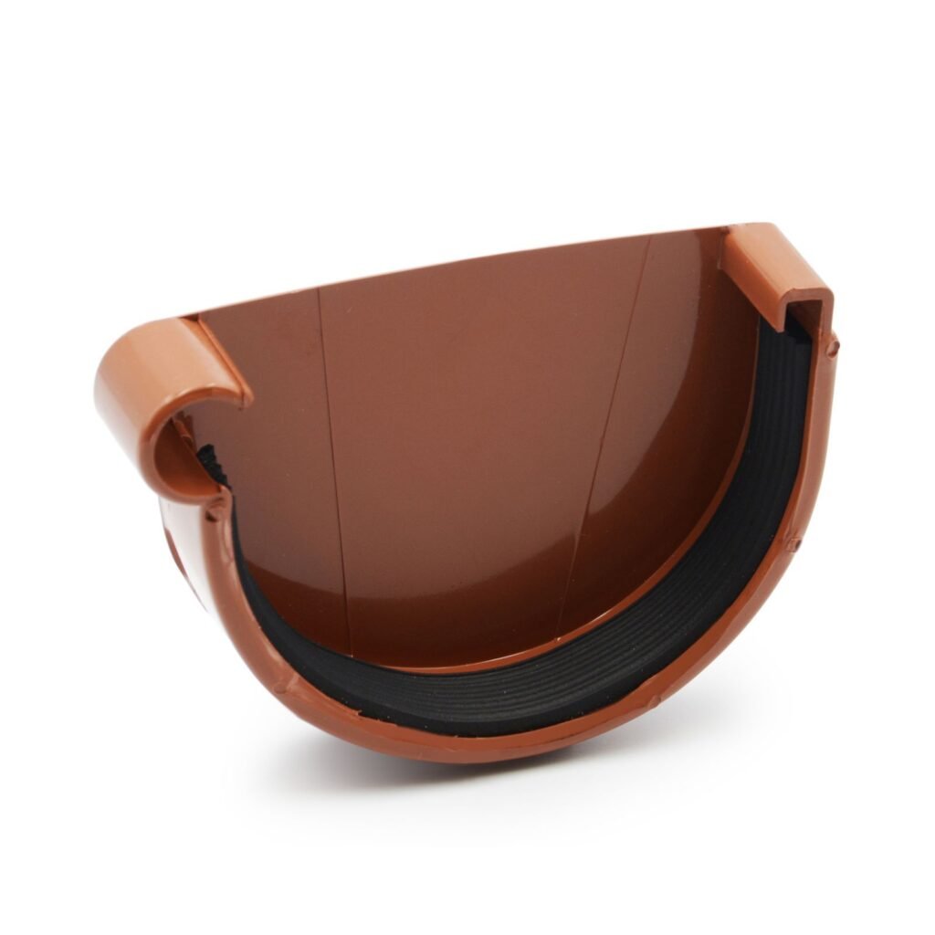 Заглушка ринви ліва цегляна 90мм RainWay