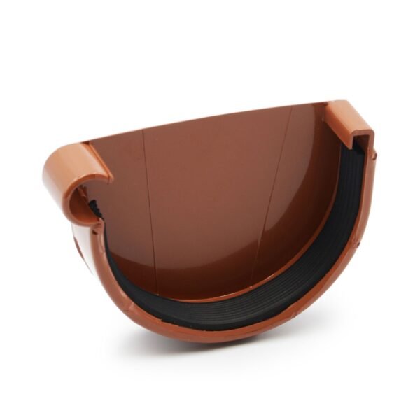 Заглушка ринви ліва цегляна 90мм RainWay