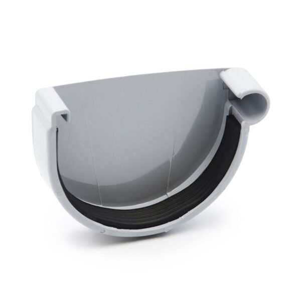 Заглушка ринви права сіра 90мм RainWay