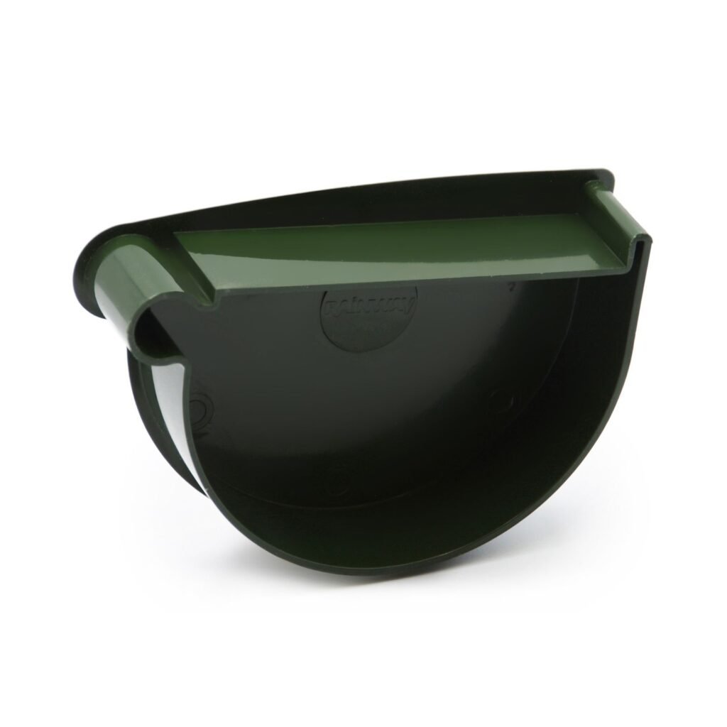 Заглушка лійки ліва зелена 90мм RainWay