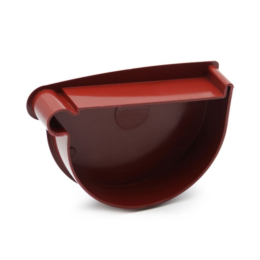 Заглушка лійки ліва червона 90мм RainWay