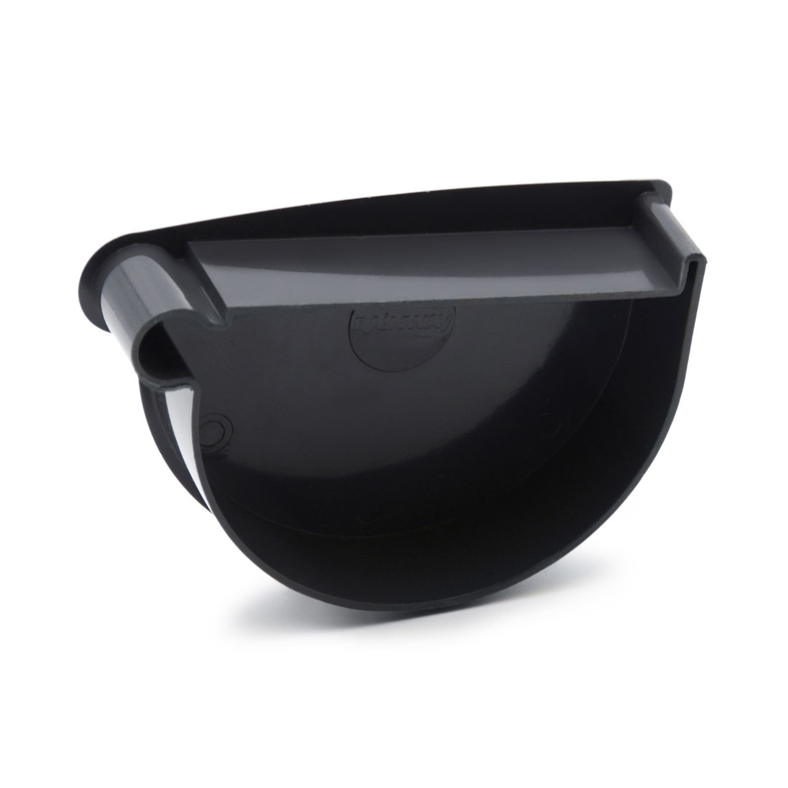 Заглушка лійки ліва графітна 90мм RainWay Заглушка лійки ліва графітна 90мм RainWay