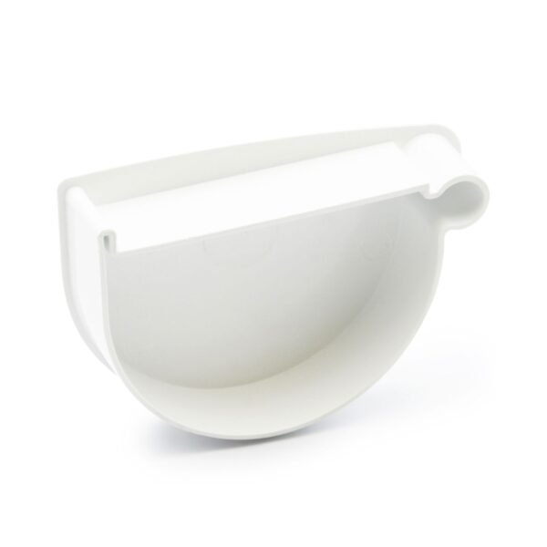 Заглушка лійки права біла 90мм RainWay