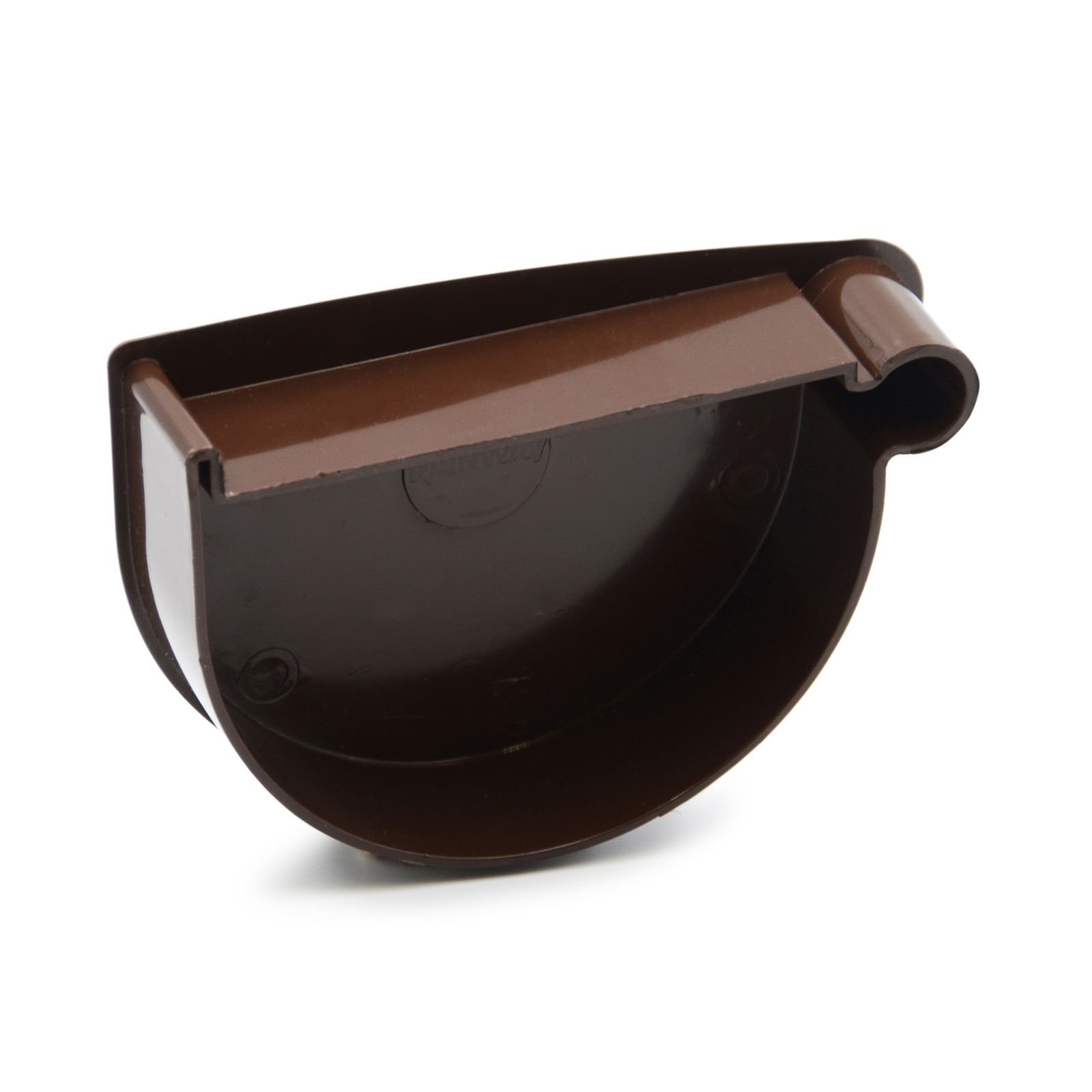 Заглушка лійки права коричнева 90мм RainWay Заглушка лійки права коричнева 90мм RainWay