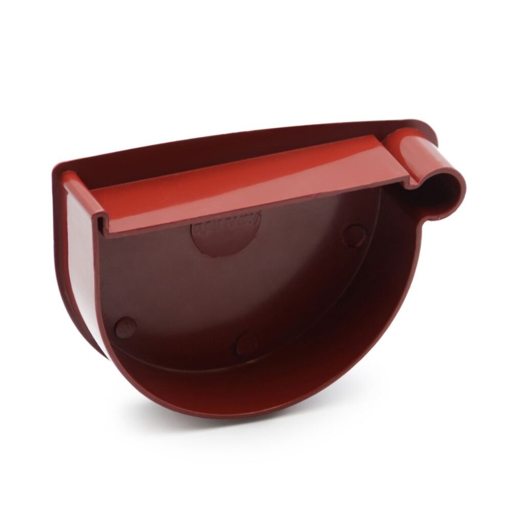 Заглушка лійки права червона 90мм RainWay