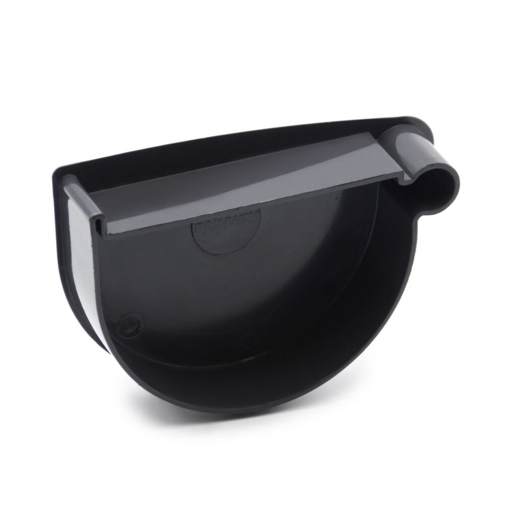 Заглушка лійки права графітна 90мм RainWay