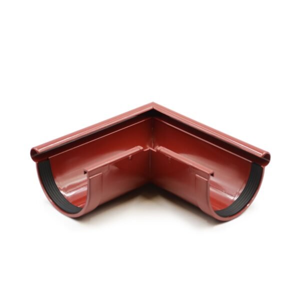 Кут ринви зовнішній 90° червоний 90мм RainWay