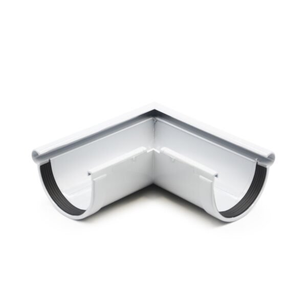 Кут ринви зовнішній 90° сірий 90мм RainWay