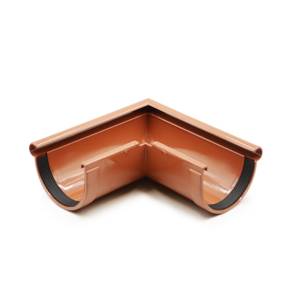 Кут ринви зовнішній 90° цегляний 90мм RainWay