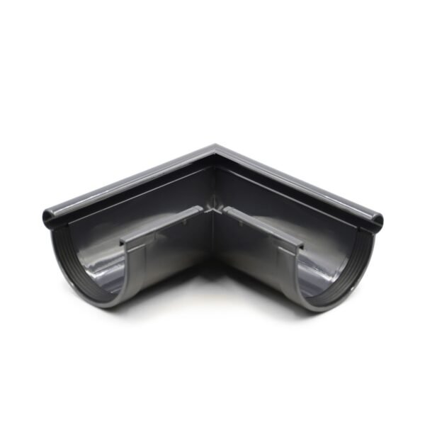 Кут ринви зовнішній 90° графітний 90мм RainWay