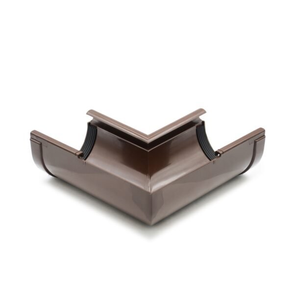 Кут ринви внутрішній 90° коричневий 90мм RainWay