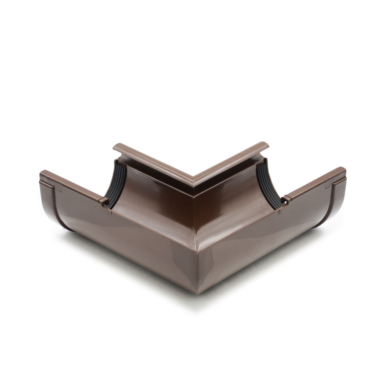 Кут ринви внутрішній 90° коричневий 90мм RainWay Кут ринви внутрішній 90° коричневий 90мм RainWay