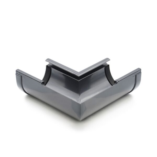 Кут ринви внутрішній 90° графітний 90мм RainWay