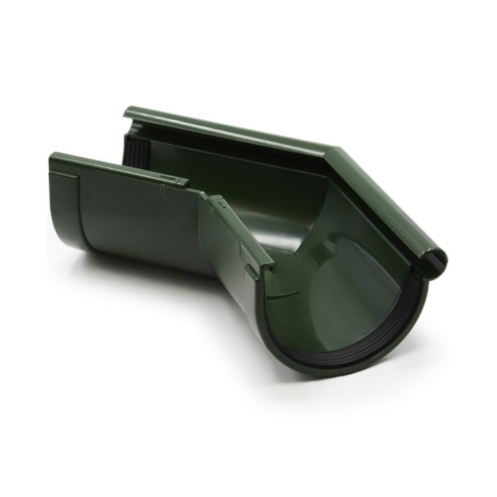 Кут ринви зовнішній 135° зелений 90мм RainWay