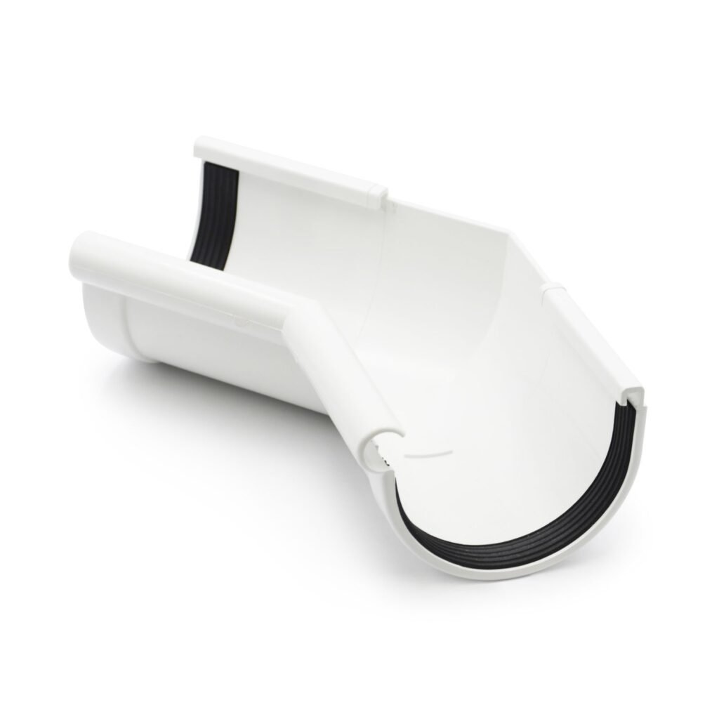 Кут ринви внутрішній 135° білий 90мм RainWay