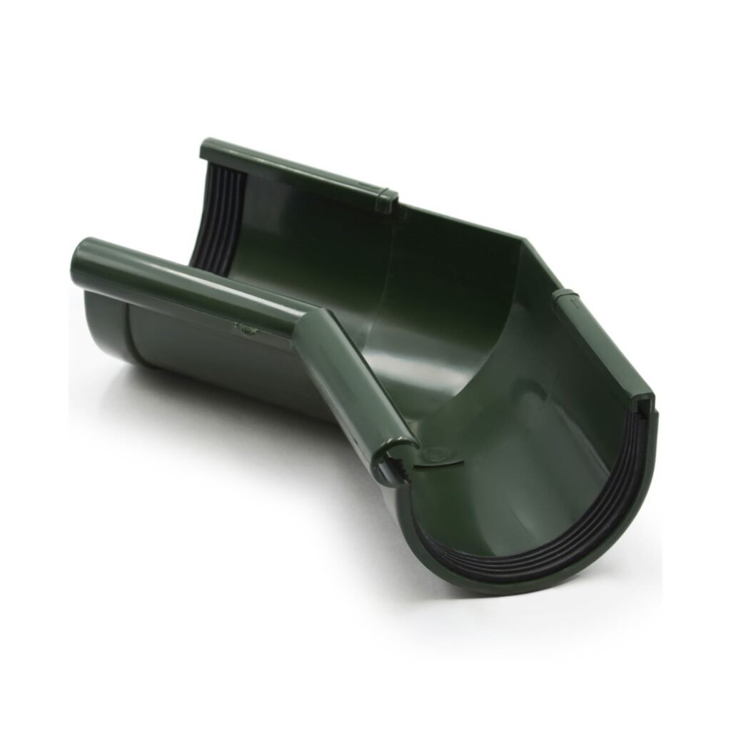 Кут ринви внутрішній 135° зелений 90мм RainWay