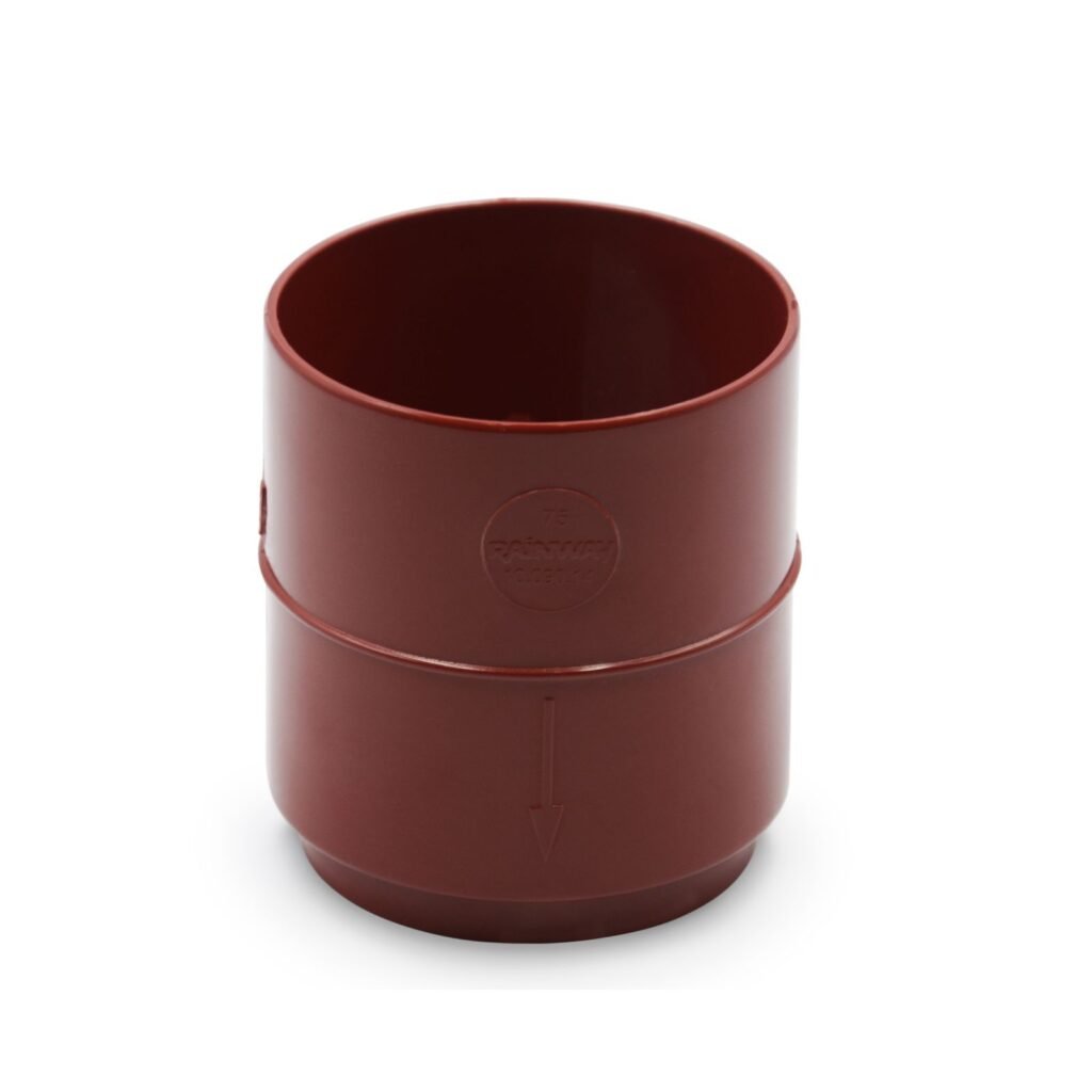 Муфта труби червона 75мм RainWay