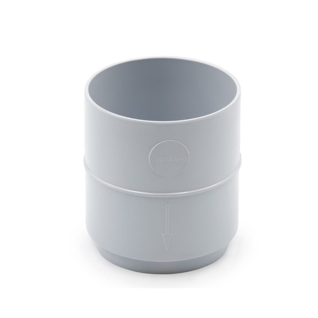 Муфта труби сіра 75мм RainWay