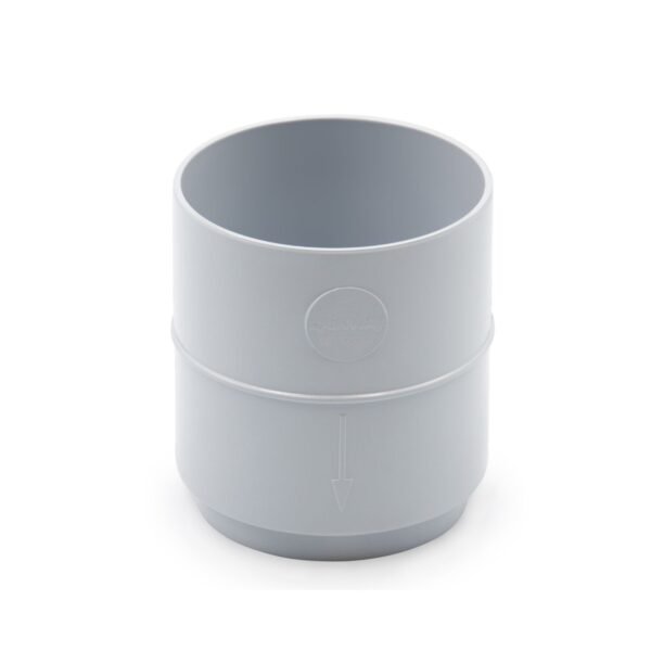 Муфта труби сіра 75мм RainWay