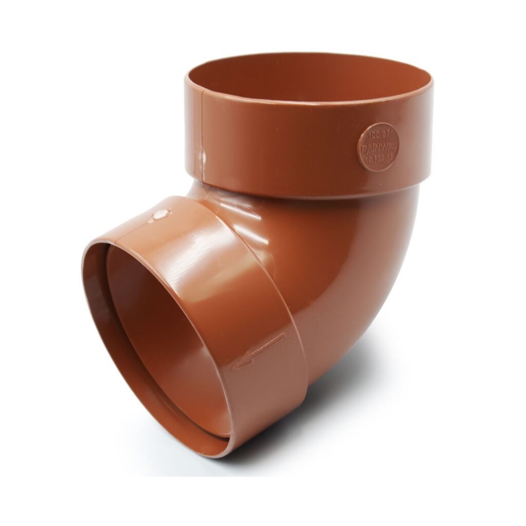 Відвід труби двомуфтовий 67° цегляний 75мм RainWay